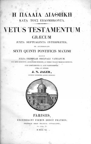 Vetus testamentum graecum