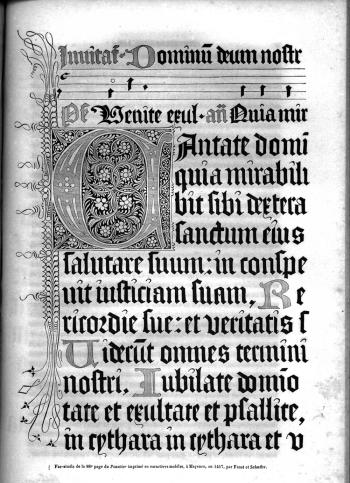 Psautier, 1457