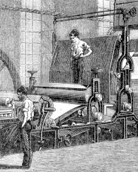 Fabrication du papier &agrave; la machine